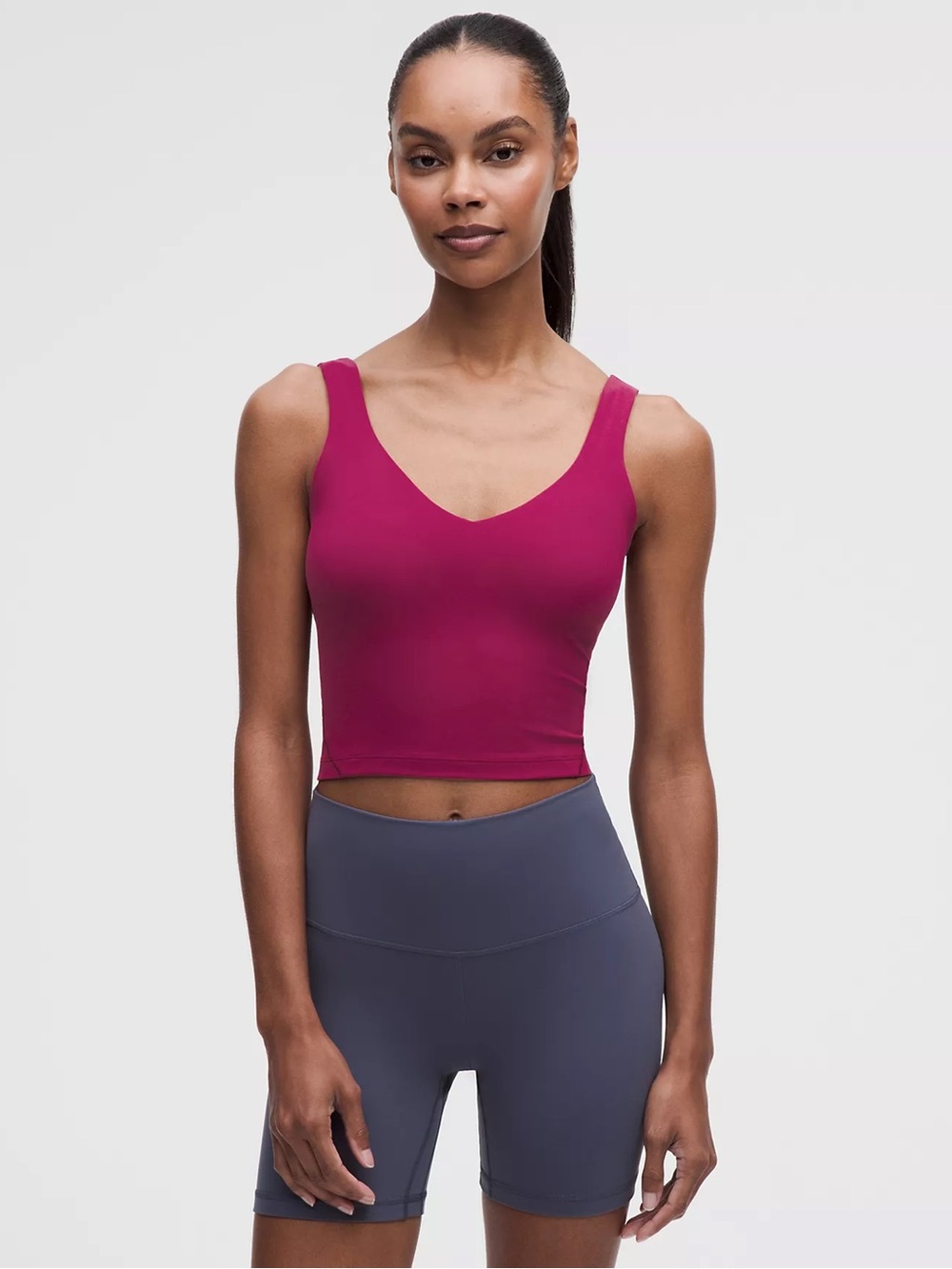 lululemon athletica Align V-Neck Crop Tank - Magenta